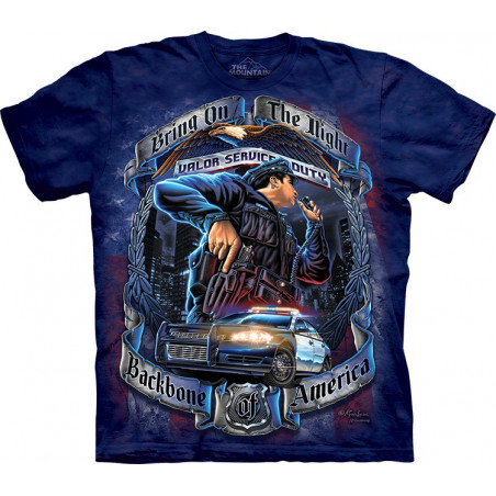 Backbone Of America Police T-Shirt Backbone Of America Police T-Shirt The Mountain