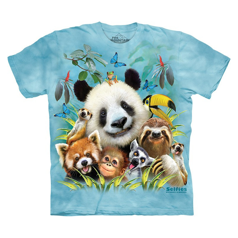 Funny Zoo Selfie T-Shirt The Mountain - clothingmonster.com