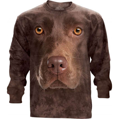 Chocolate Lab Face Long Sleeve Tee Chocolate Lab Face Long Sleeve Tee
