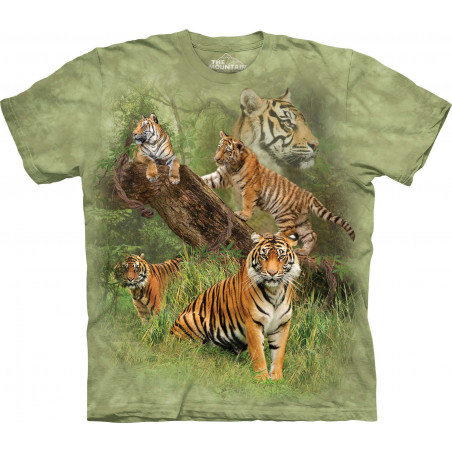 Wild Tiger Collage T-Shirt Wild Tiger Collage T-Shirt The Mountain