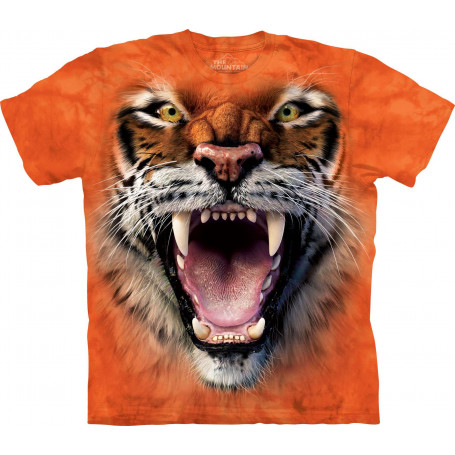 Roaring Tiger Face T-Shirt The Mountain