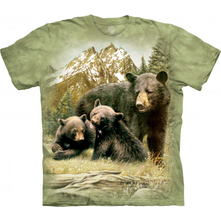 Black Bear Family T-Shirt Black Bear Family T-Shirt