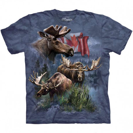 Canadian Moose Collage T-Shirt