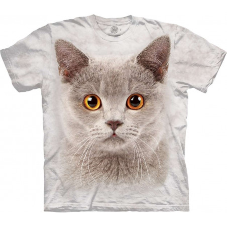 Little Grey Cat Face T-Shirt Little Grey Cat Face T-Shirt