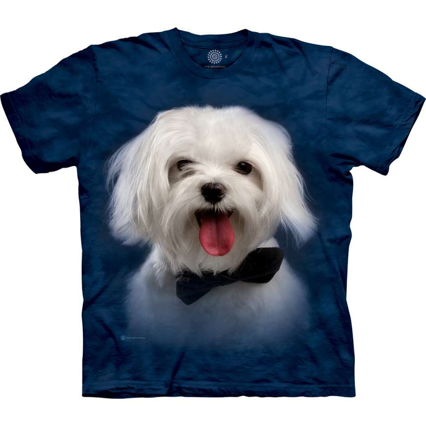 Handsome White Maltese T-Shirt - clothingmonster.com