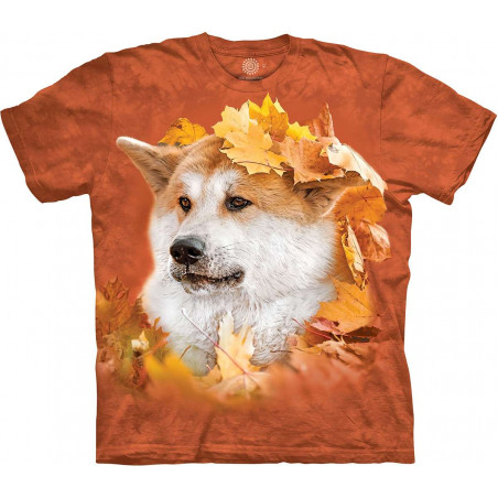 Akita In The Leaves T-Shirt Akita In The Leaves T-Shirt