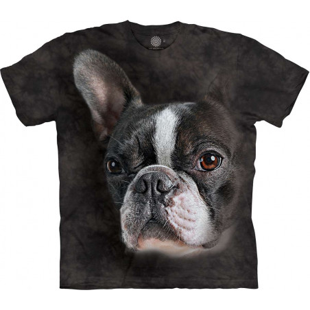 Brindle Boston Terrier Portrait T-Shirt Brindle Boston Terrier Portrait T-Shirt