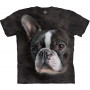 Brindle Boston Terrier Portrait T-Shirt