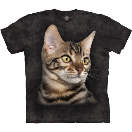 Striped Cat Portrait T-Shirt Striped Cat Portrait T-Shirt