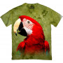 Close up Funny Portrait of Green Winged Macaw Ara Chloroptera T-Shirt
