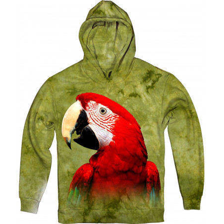 Close up Funny Portrait of Green Winged Macaw Ara Chloroptera Hoodie Close up Funny Portrait of Green Winged Macaw Ara Chloroptera Hoodie