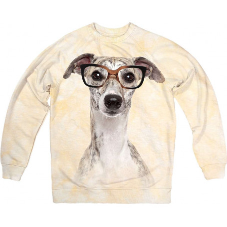 Dog in Glasses Sweatshirt