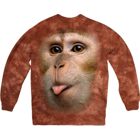 Crab-Eating Macaque Sweatshirt Crab-Eating Macaque Sweatshirt