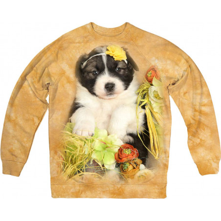 A Month Old Caucasian Shepherd Puppy Sweatshirt A Month Old Caucasian Shepherd Puppy Sweatshirt