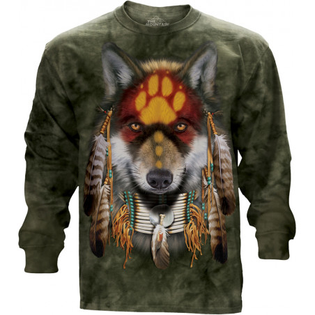 Native Wolf Spirit Long Sleeve Tee Native Wolf Spirit Long Sleeve Tee