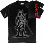 Ronin T-Shirt with chest and back graphic print in Black