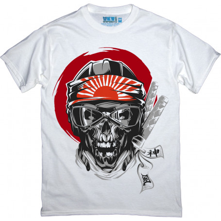 Kamikaze T-Shirt with chest and back graphic print