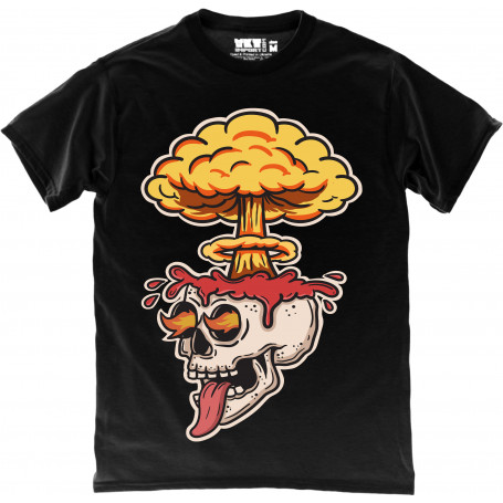 Atom Skull in Black T-Shirt
