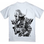 Samurai Mask T-Shirt with chest and back graphic print
