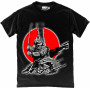 Samurai Warrior in Black T-Shirt