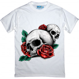 Skull And Roses T-Shirt Skull And Roses T-Shirt