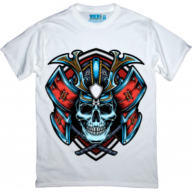 Blue Skull Samurai T-Shirt Blue Skull Samurai T-Shirt