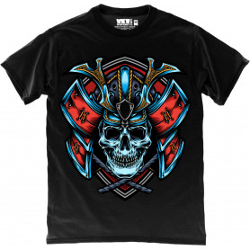 Blue Skull Samurai T-Shirt Blue Skull Samurai T-Shirt