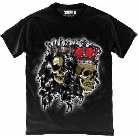 King and Queen in Black T-Shirt