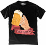 Beer Time in Black T-Shirt