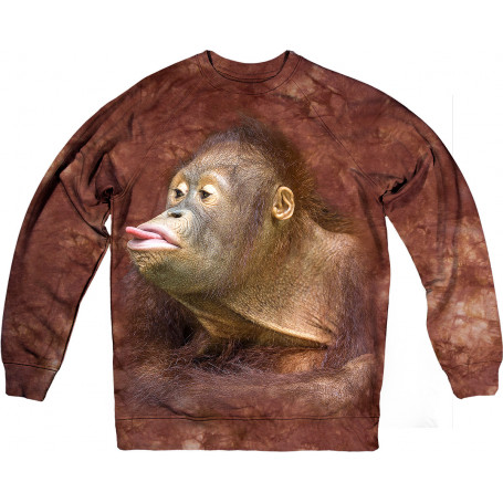 Orangutan Blowing a Raspberry Sweatshirt
