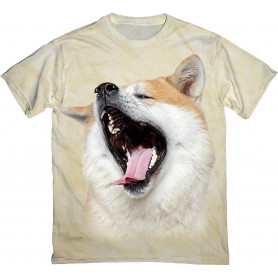 Akita Inu Dog Yawns T-Shirt Akita Inu Dog Yawns T-Shirt