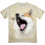 Akita Inu Dog Yawns T-Shirt