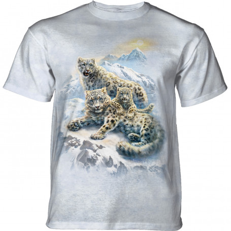 Snow Leopard Family T-Shirt