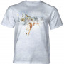 Holiday Reindeer Cabin in Blue T-Shirt