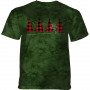 Flannel Snowman Outline T-Shirt