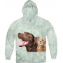 Funny Labrador and a Curious Cat Scottish Straight Hoodie
