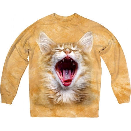 Yawning Cat Sweatshirt