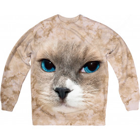 Blue Eyes Cat Sweatshirt Blue Eyes Cat Sweatshirt