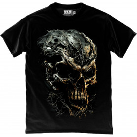Skull Gold and Grey T-Shirt