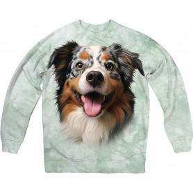 Australian Shepherd Smiling Sweatshirt Australian Shepherd Smiling Sweatshirt
