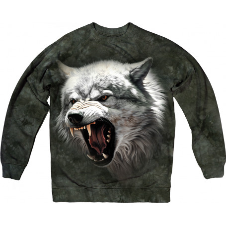 White Wolf Roaring Sweatshirt