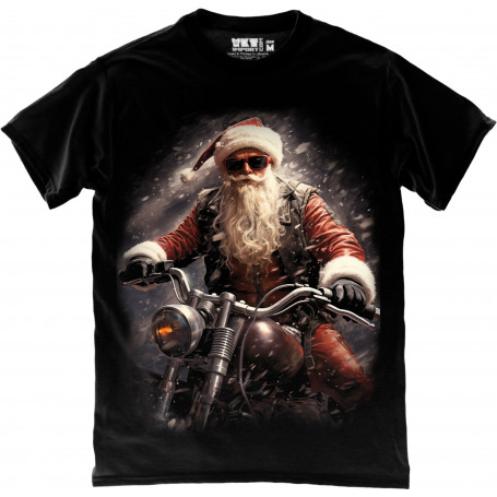 Biker Santa Claus T-Shirt