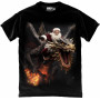 Santa Riding Fire Dragon T-Shirt