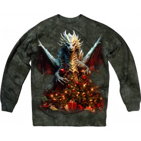 Dragon and Christmas Tree Sweatshirt Dragon and Christmas Tree Sweatshirt