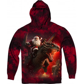 Santa Dragon Rider Hoodie Santa Dragon Rider Hoodie