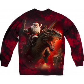 Santa Dragon Rider Sweatshirt Santa Dragon Rider Sweatshirt