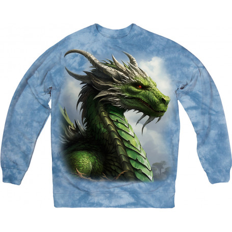 Smiling Green Dragon Sweatshirt