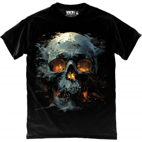 Fire Eyes Skull T-Shirt