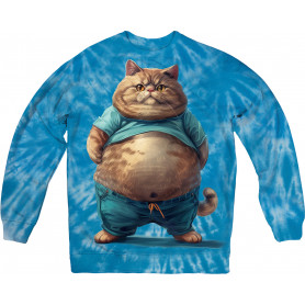 Fat Cat in Blue Sweatshirt Fat Cat in Blue Sweatshirt