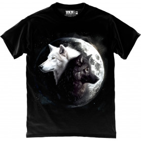 Black and White Wolves T-Shirt Black and White Wolves T-Shirt